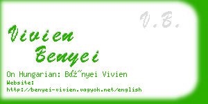 vivien benyei business card